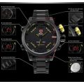 Shark Men's Gulper Digital LED Black Yellow Date Day Big Dial Sport Quartz Watch Ref 51