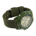 Men's Military Quartz Analog Wristwatches Fabric Sport Watch - GREEN