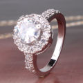 Sparkling Cushion Princess Cut - 18k white gold filled engagement Ring Sz 9