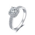 925 Solid Sterling Silver 1.1ct Round Cubic Zirconia Promise Ring - Size 6