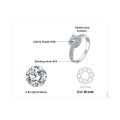 925 Solid Sterling Silver 1.1ct Round Cubic Zirconia Promise Ring - Size 7