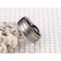 Stainless Steel Titanium Silver Band Ring Wedding Engagement Size 7