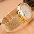 Womens Classic Gold Roman Numerals Quartz Stainless Steel Wrist Watch