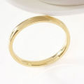 4mm Stainless Steel Polished Wedding Engagement Ring Gold Size 6