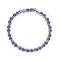 Swarovski Blue Sapphire Tennis Bracelet (Extended Clasp)