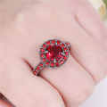 10kt gold filled Red Ruby Wedding Ring size 9
