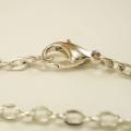 "BELIEVE" Cabochon Glass Silver Pendant Necklace