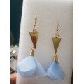 Fashion Bohemian Long Dangle Earrings - Blue