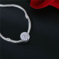 1pcs Silver  European Charm Beads Fit 925 Necklace, Bracelet Pendant Chain