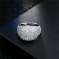 Silver Blue Gemstone Ring Wedding Fine Jewelry Size 7