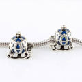 2pcs Silver European Charm Beads Fit 925 Necklace Bracelet Pendant Chain