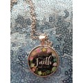 Faith........ Cabochon Glass Necklace