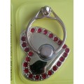 Universal Mobile Phone Ring Stent - RED GOLDEN HEART
