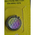 Universal Mobile Phone Ring Stent - Yellow & Pink Mermaids Tail