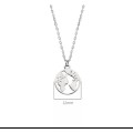 Sterling Silver World Map pendant and chain