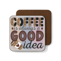 Wooden Coaster 4pc - Coffee Quotes 2