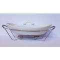 Divided Oval Buffet Server