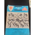 13 Rugby programmes NTVL VS VARIOUS TEAMS 1976 -1979 & CURRIE BEKKER PROGRAM 1974