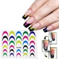 Nail Art Shimmer Smile Stick on Stickers Sheet 1449