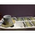 Yamasen Gold Collection Espresso Cup & Saucer Set