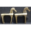 FOR PAMELA GREYLING - Set of 2 bronze Etruscan horses