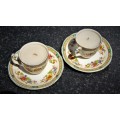 Set of 2 Grindley cups and saucer set