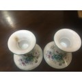 Decorative Vintage Elizabeth Arden Porcelain Candlestick Holders