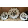 Set of 3 Port Meirion The Botanic Garden Wall Plates