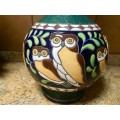 Stunning made in Czechoslovakia Vase with Owls