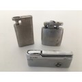Lot Vintage Lighters - Ronson, Crown Cat's-eye & Unknown