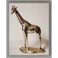 Afrisilver!! Sterling Silver Wax Filled Afrisilver Giraffe Figurine - Value R 2 750