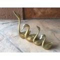 4 x Brass Swans