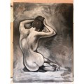 Original Stella Pelser Art - Nude - `A Quiet Moment`
