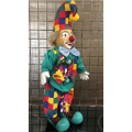 Colourful Collectible Porcelain Clown - Parade of Dolls Collection
