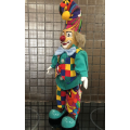 Colourful Collectible Porcelain Clown - Parade of Dolls Collection