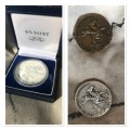 TRIPPLE SOLID SILVER COIN SET