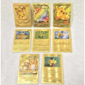 GOLD METAL POKEMON CARDS (55 PER A SET)  A MUST HAVE FOR ALL COLLECTORS !!!!!