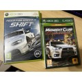 XBOX 360 Racing Bundle: Need for Speed Shift & Midnight Club LA Complete Edition