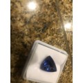 Gorgeous Rare 8ct Trillion Cut Natural Tanzanite b7/7 GIL Certified