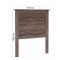 Brooklyn Headboard - Three Quarter - Cedar