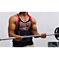 Bicep Isolater black with Red adjustable straps