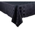Table Cloth Block Design Print 1.5m X 2.5m - Black