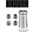 Rotating Top Salt And Pepper Set with Adjustable Pouring Holes