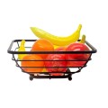 Fruit Basket Square Heavy Duty - Black