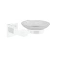 Glass Soap Dish Round Replacement - Frosted