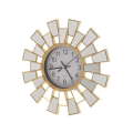 25cm Round Wall Clock Plastic With Mirror Pieces