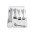 Cutlery Divider Acrylic and 24 Pieces Cutlery Set - Combo
