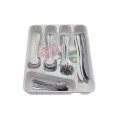 Cutlery Divider Plastic Red Rose Printed + 24 Pieces Cutlery Set