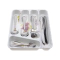 Cutlery Divider Plastic Flower Pot Printed + 24 Pieces Cutlery Set