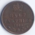 Ceylon / Great Britain: 1/2 farthing (pie), copper and 1 1/2d (anna) (3). silver. See description.